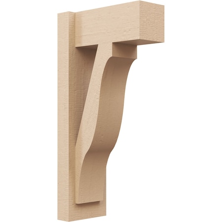 Ekena Millwork 6-in W x 12-in D x 24-in H Funston Block Rough Cedar Woodgrain TimberThane Outlooker, Primed Tan OUTUR060X12X24FST44RCPR